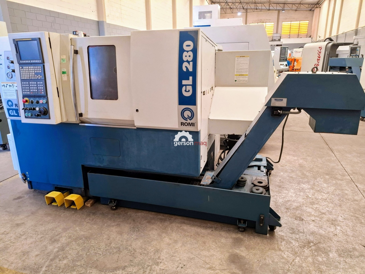 TORNO CNC ROMI GL280 - ANO 2013 - 8 mil horas de uso